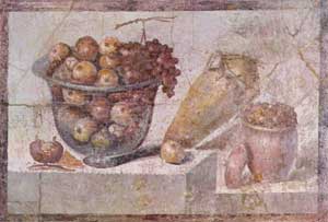 wall painting, Pompeii, ca. 70 AD]