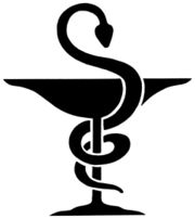 This modern symbol in pharmacy has its roots in ancient Greek depictions of the goddess Hygieia, who was shown with a snake wrapped around her body which was drinking out of a jar she held in one of her hands.