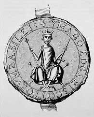 The official seal of King Edgar of Scotland.