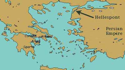 The Hellespont was a rather important area of the sea in ancient Greece, both in terms of warfare and ancient mythology.