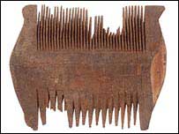 A comb for treating head lice and nits from the 6th C BC in Egypt.