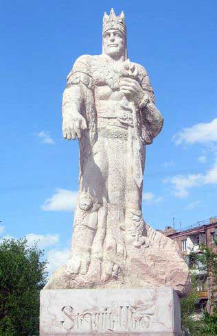 Tigranes the great was king of Armenia, who for awhile held more power in his small territory than the Roman Empire.