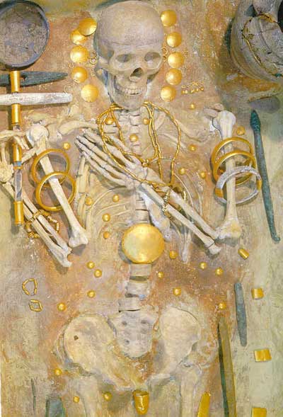 Grave 43, full of gold, from the Varna Necropolis.