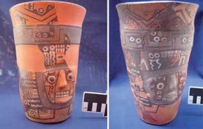 Wari ritual drinking vessels! They might have even smashed some of these in the ‘deliberate’ fires they set while drunk out of their minds.