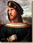 Portrait of Cesare Borgia, son of Pope Alexander VI