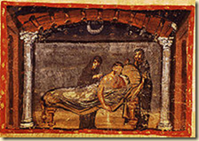 An illustration from a 4th century manuscript