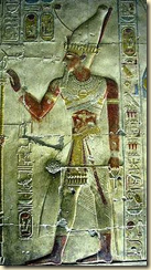 This image of Seti I was also found at the Abydos temple