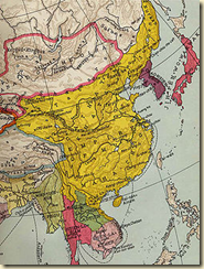This map shows how large China grew during the Ming Dynasty